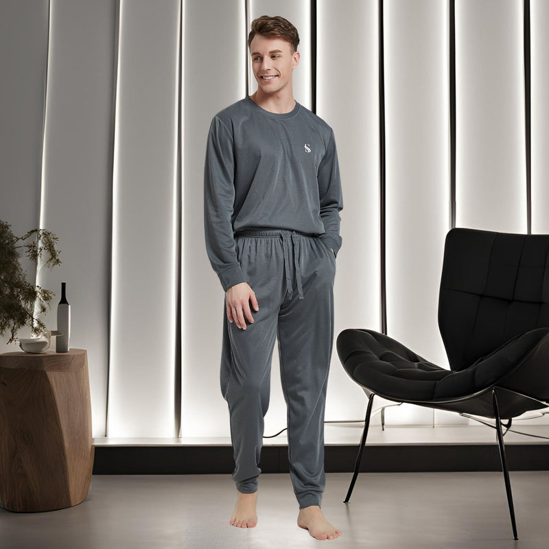 Mens Dark Grey Loungewear Set The Best For Relaxation At Home