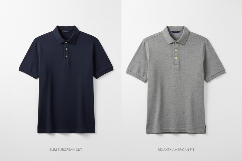 European vs American polo shirt styles comparison - SaneShoppe style guide