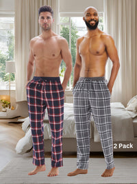 100 Cotton Men's Pajama Bottoms Lounge Pants Men Fashion Loungewear - SaneShoppe