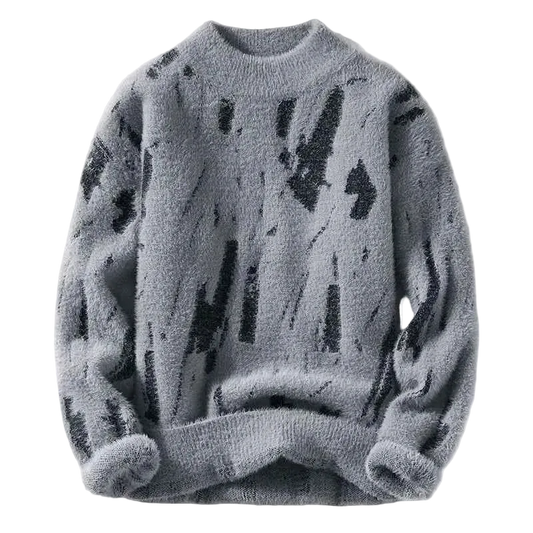 Fashion Sweaters/Male Loose Casual Knitted Pullover Round Neck Sweaters M-3XL