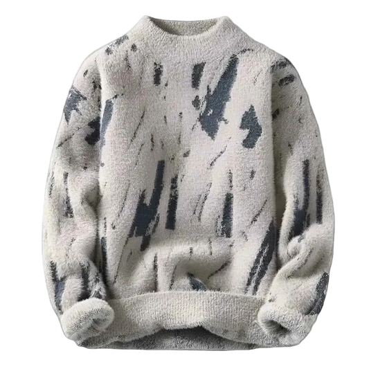 Fashion Sweaters/Male Loose Casual Knitted Pullover Round Neck Sweaters M-3XL