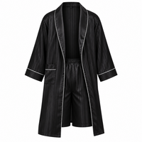 Luxurious Plus Size Men's Silk Robe Set for Ultimate Comfort