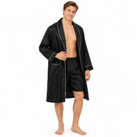 Luxurious Plus Size Men's Silk Robe Set for Ultimate Comfort