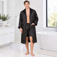 Luxurious Plus Size Men's Silk Robe Set for Ultimate Comfort