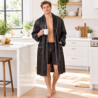 Luxurious Plus Size Men's Silk Robe Set for Ultimate Comfort