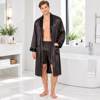 Luxurious Plus Size Men's Silk Robe Set for Ultimate Comfort