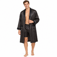 Luxurious Plus Size Men's Silk Robe Set for Ultimate Comfort
