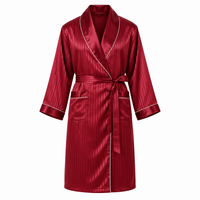 Luxurious Plus Size Men's Silk Robe Set for Ultimate Comfort