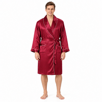 Luxurious Plus Size Men's Silk Robe Set for Ultimate Comfort