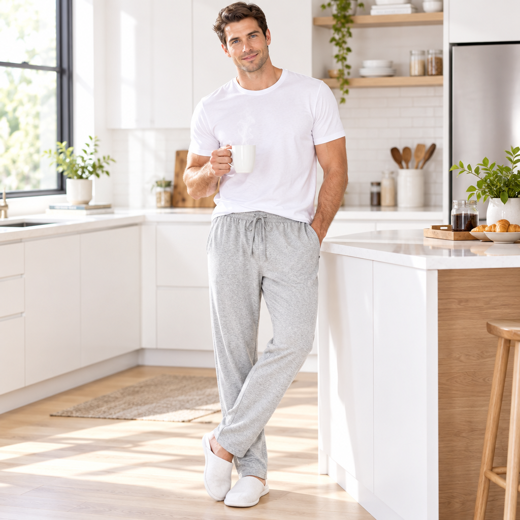 Comfort Meets Style: Men's Casual Cotton Sleeping Pants for Effortless Relaxation