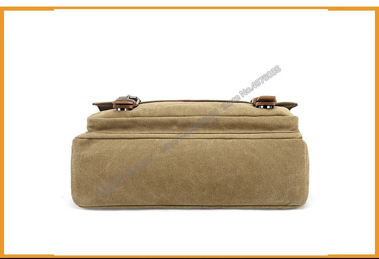 Men's Canvas Crossbody Messenger Bag – Vintage Shoulder Bag