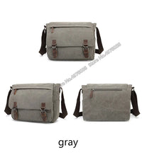 Men's Canvas Crossbody Messenger Bag – Vintage Shoulder Bag