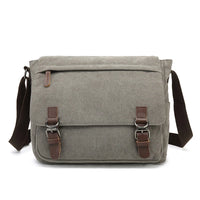 Men's Canvas Crossbody Messenger Bag – Vintage Shoulder Bag
