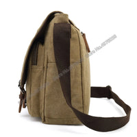 Men's Canvas Crossbody Messenger Bag – Vintage Shoulder Bag