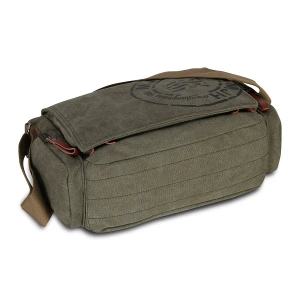 Men's Printed Canvas Crossbody Messenger Bag – Vintage Travel Shoulder Bag