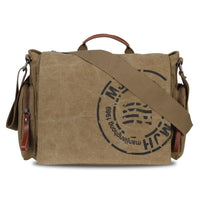 Men's Printed Canvas Crossbody Messenger Bag – Vintage Travel Shoulder Bag