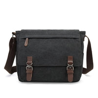 Men's Canvas Crossbody Messenger Bag – Vintage Shoulder Bag