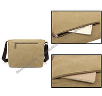 Men's Canvas Crossbody Messenger Bag – Vintage Shoulder Bag