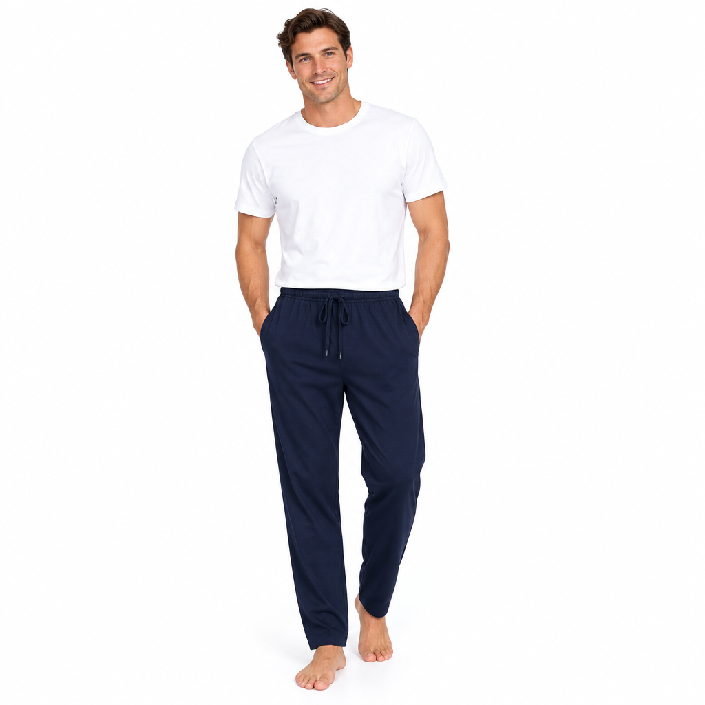 Comfort Meets Style: Men's Casual Cotton Sleeping Pants for Effortless Relaxation