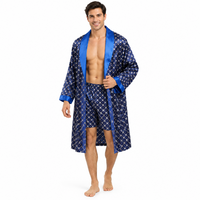 Luxurious Plus Size Men's Silk Robe Set for Ultimate Comfort