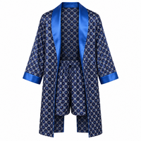 Luxurious Plus Size Men's Silk Robe Set for Ultimate Comfort