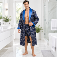Luxurious Plus Size Men's Silk Robe Set for Ultimate Comfort