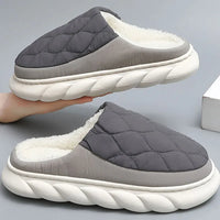 Bebealy Winter Men Slippers - Cozy and Stylish Indoor-Outdoor House Shoes