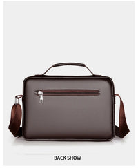 Men's PU Leather Crossbody Messenger Bag – Vintage Designer Style
