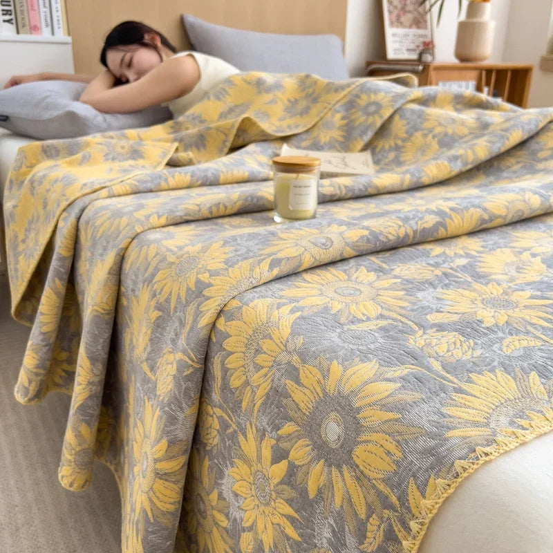 Experience Ultimate Comfort with Our Cotton Three-Layer Towel Blanket