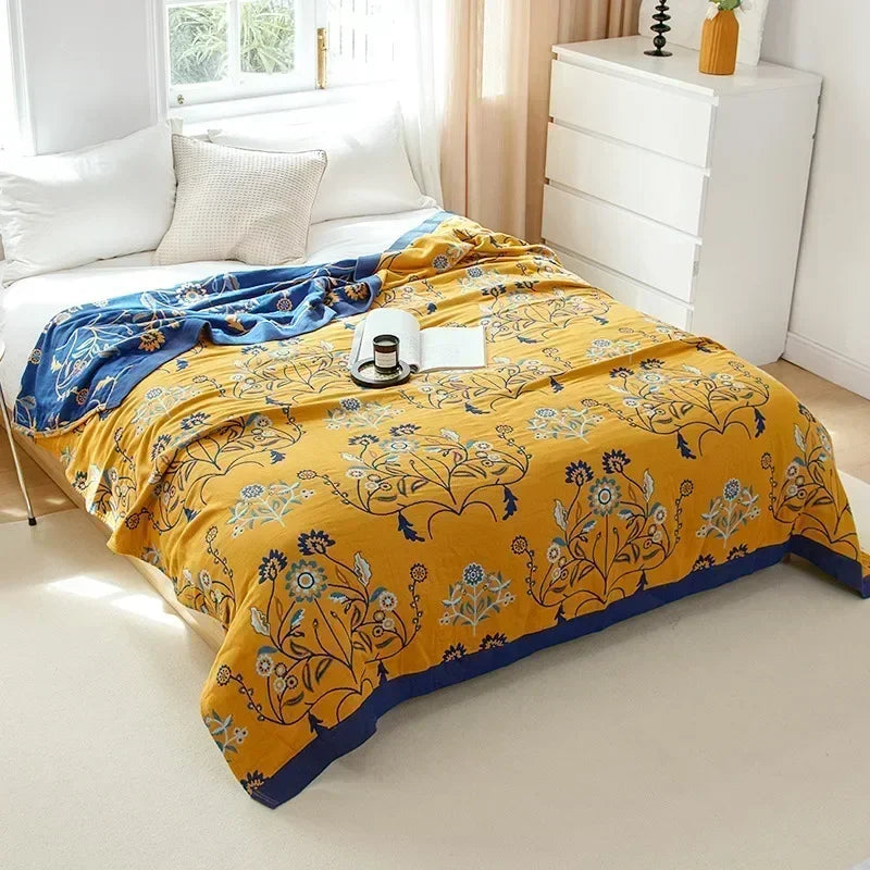 Elevate Your Summer Bliss with Our Boho Summer Cotton Quilt