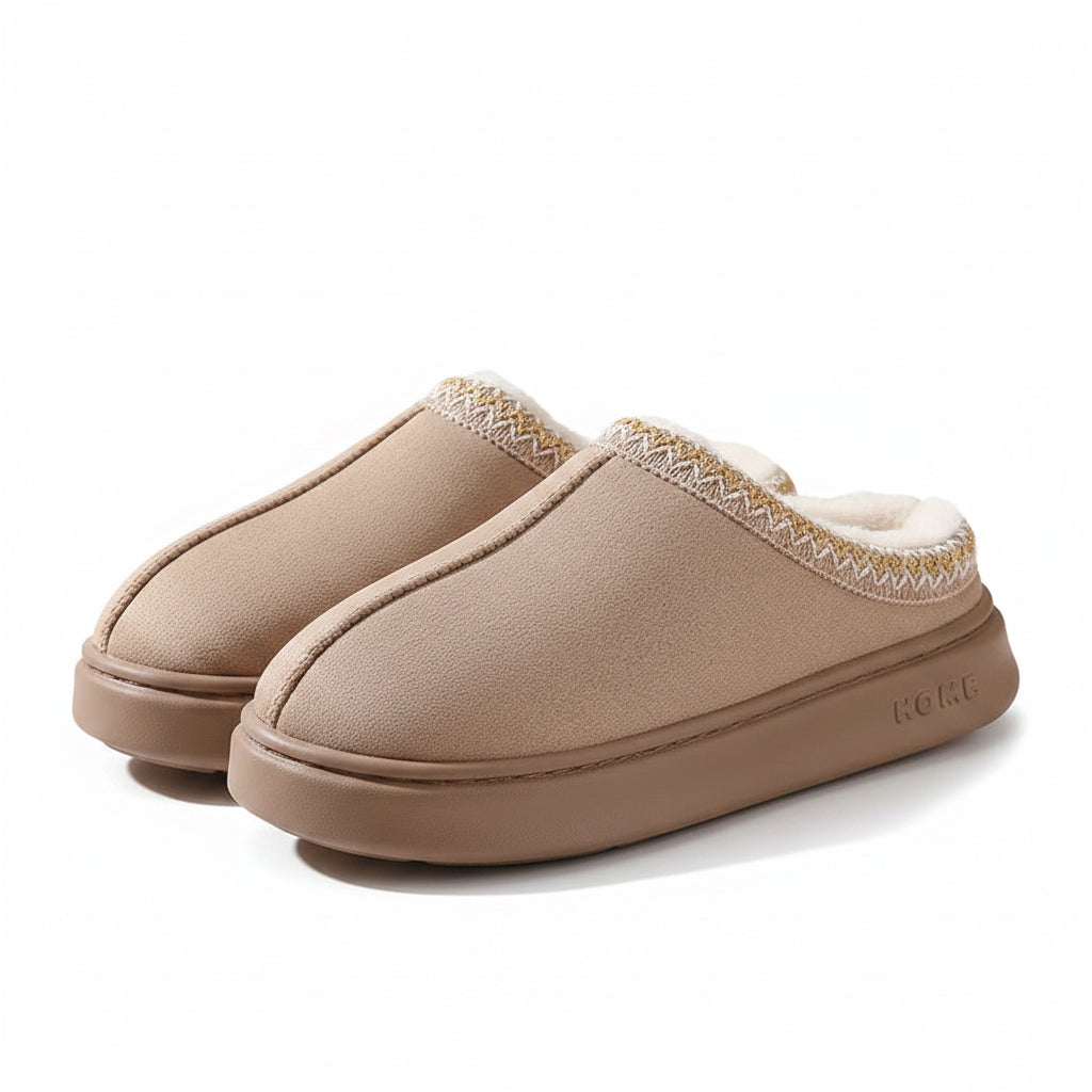 Men's Faux Suede Home Slippers - Comfortable & Stylish Indoor Footwear