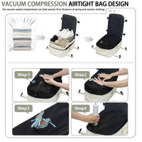 Ryanair Backpack Travel Cabin Airplane 43x30x18, Air Vacuum compression Backpack, Women Men Backpack Business Laptop Bag Handbag