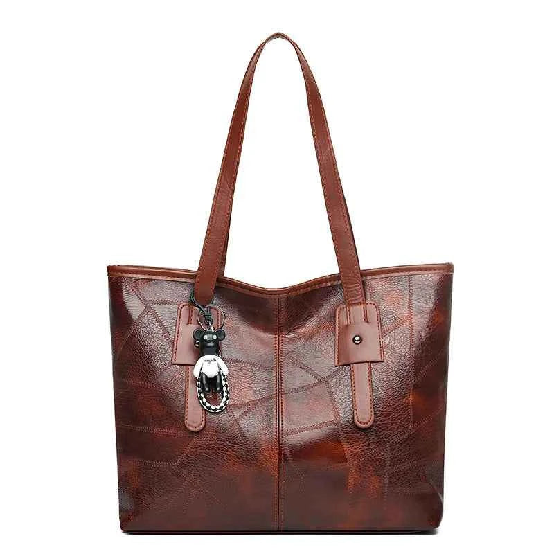 Trendy Women's  New Large Capacity Tote Bag with Horizontal Square Zipper Single Shoulder Handbag