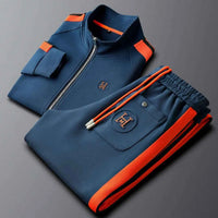 Men Tracksuit Sportswear Set Men's Jacket Trendy ins Embroidered Fashion Men's Jacket Trousers Two-Piece Suit