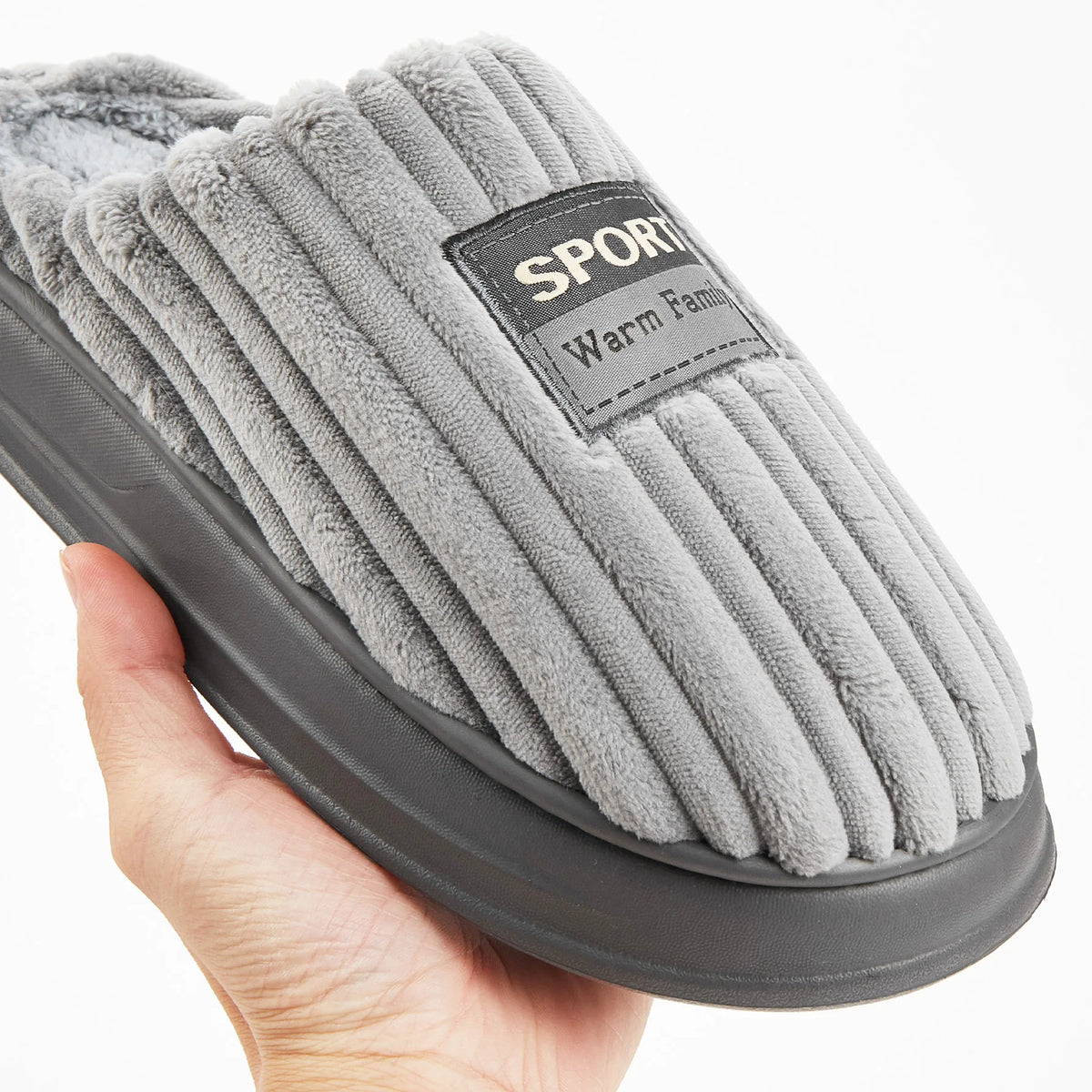 Men's Suede Memory Foam Slippers - Comfortable, Cozy Indoor Footwear