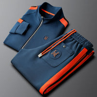 Men Tracksuit Sportswear Set Men's Jacket Trendy ins Embroidered Fashion Men's Jacket Trousers Two-Piece Suit