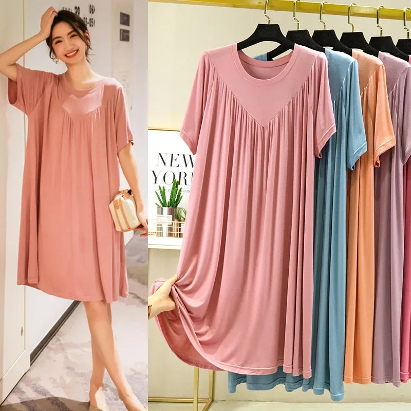 Luxurious Cotton Modal Nightgown for Women – Perfectly Crafted for Summer Comfort