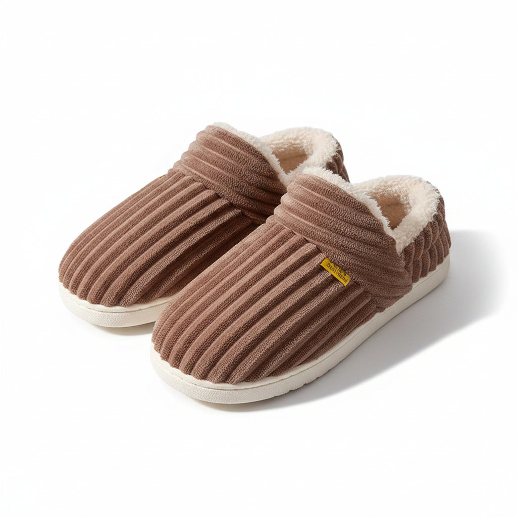 Cosy Comfort: Shevalues Winter Men Slippers – Fluffy Indoor Cotton Boots