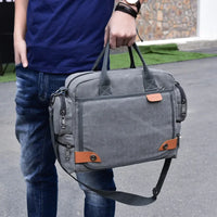 Men's Large Canvas Crossbody Satchel Bag – Travel & Casual Shoulder Bag