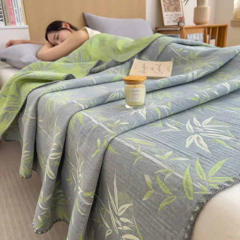 Experience Ultimate Comfort with Our Cotton Three-Layer Towel Blanket