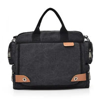 Men's Large Canvas Crossbody Satchel Bag – Travel & Casual Shoulder Bag