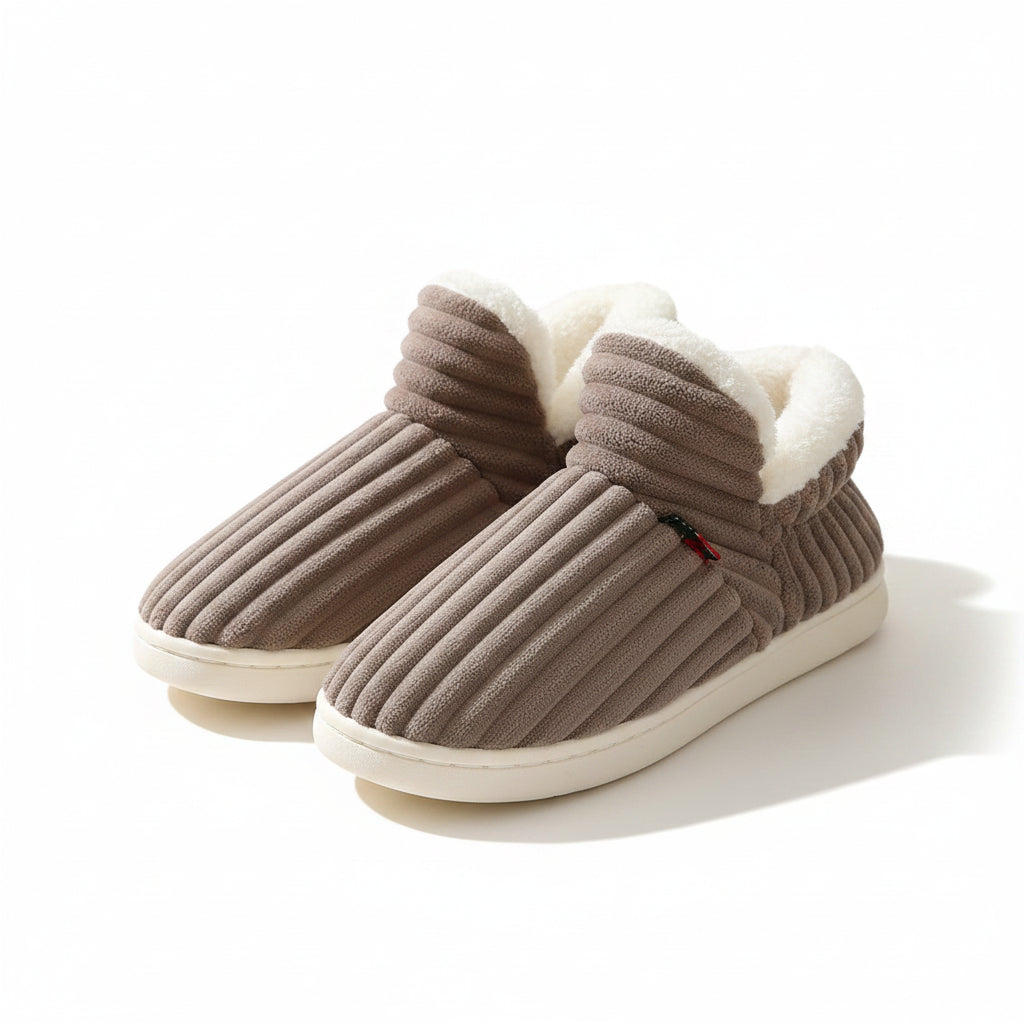 Bebealy Winter Men Slippers - Cozy and Stylish Indoor-Outdoor House Shoes