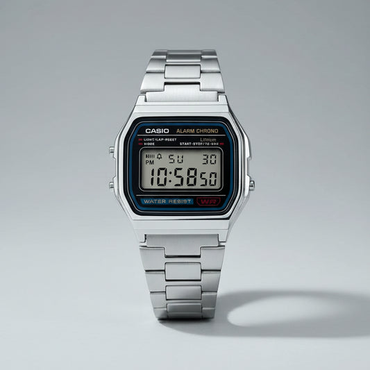 CASIO  Vintage Digital Watch Men Women Stainless Steel Band Waterproof Wristwatch Casual Daily Party Festival Birthday Gif