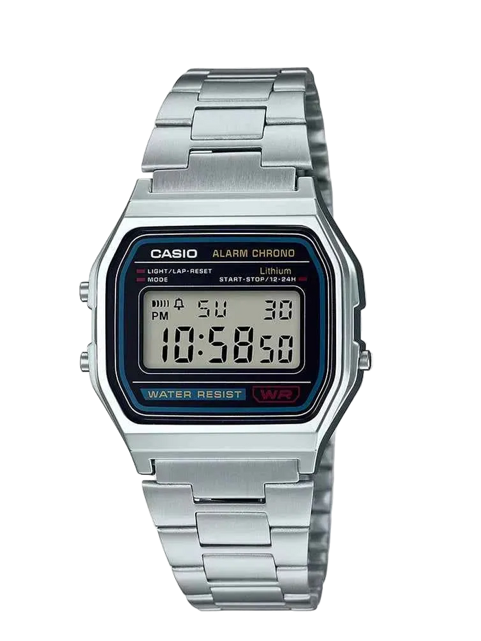 CASIO  Vintage Digital Watch Men Women Stainless Steel Band Waterproof Wristwatch Casual Daily Party Festival Birthday Gif