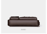 Men's PU Leather Crossbody Messenger Bag – Vintage Shoulder Bag