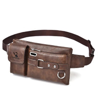 Men's PU Leather Crossbody Messenger Bag – Vintage Designer Style