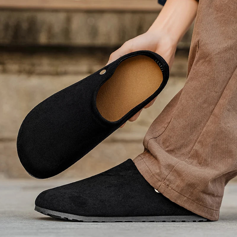 Men's Comfort Suede Clog Slippers - Luxurious Style Meets Ultimate Relaxation
