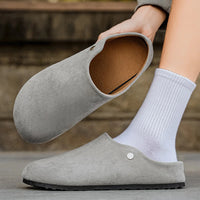 Men's Comfort Suede Clog Slippers - Luxurious Style Meets Ultimate Relaxation