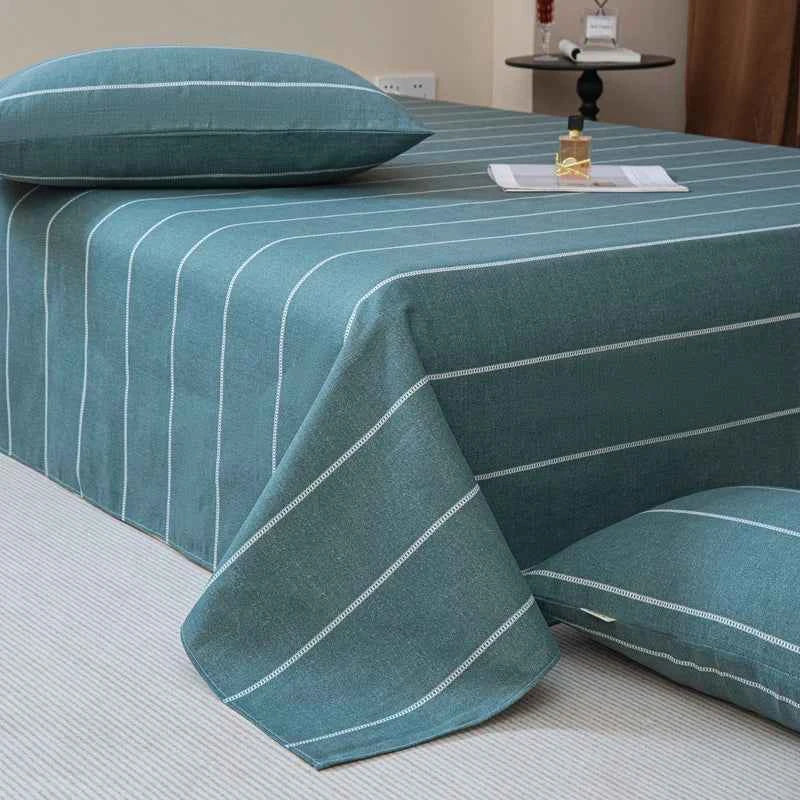 100% Cotton Thickened Bed Sheet Plant Flowers Printed Single Double Top King Sheets Pure Cotton Single Size Kids Bed Linen "