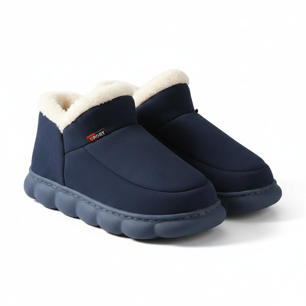 Bebealy Winter Men Slippers - Cozy and Stylish Indoor-Outdoor House Shoes